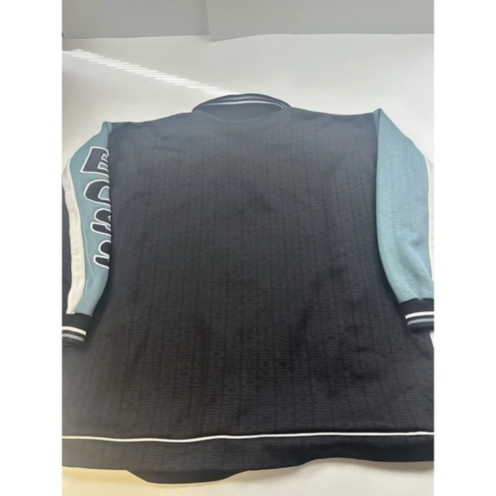 Vintage 90s Boss IG Design‎ Shirt Quarter Zip Sweater Embroidered Size XXL